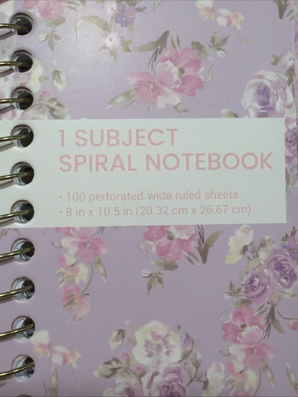 NWT LoveShackFancy x Target Yoobi Happy Thoughts Purple Spiral Notebook
